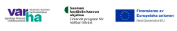 Logotyper: Egentliga Finlands välfärdsområde, Finlands program för hålbar tillväxt och Finansieras av Europeiska unionen - Next Generation EU.